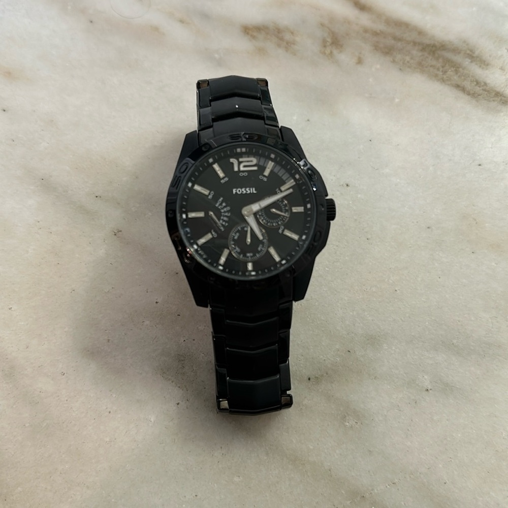 Fossil Stainless Steel watch & chain